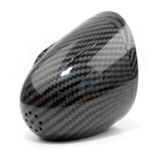 Glossy Carbon Fiber Car Dashboard Clock