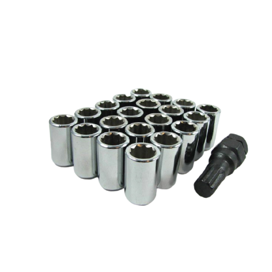 Chrome Set 12mmX150 Allen Key Wheel Nut
