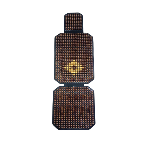 Natural Wood Beaded Seat Cover | 1 Piece