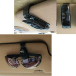 Sun visor sunglasses holder